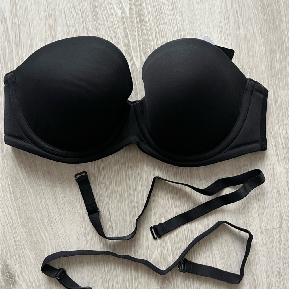 Wacoal Red Carpet Strapless Underwire bra 34B - Black - NWT